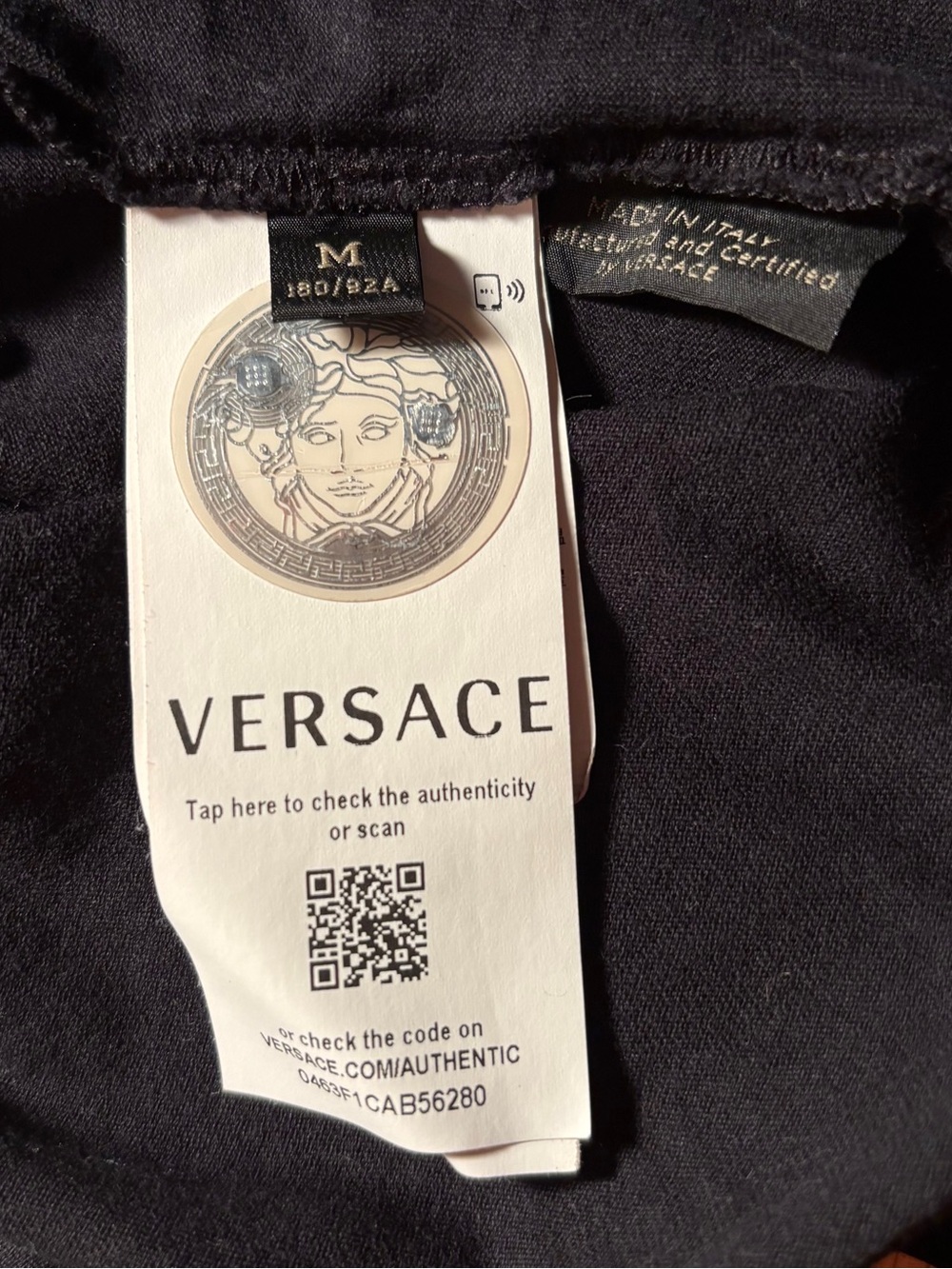Versace Rhinestone Embossed Tshirt - Picture 4 of 4